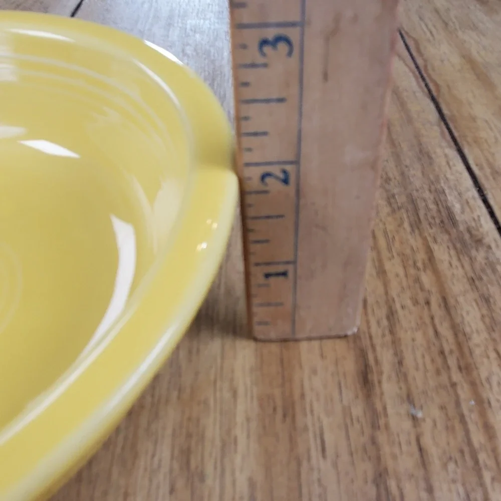 Vintage Fiesta Cereal Bowl 7in Yellow HLC Made in USA Concentric Rings